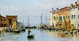 Famous Bay Paintings - A Venetian Bay